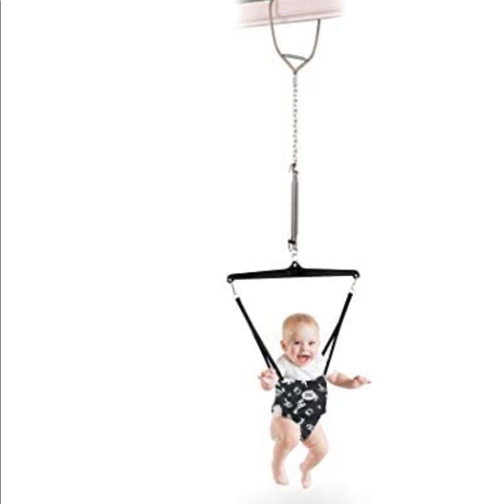 🦒 sold ✨Jolly Jumper w/ door clamp • safari print
